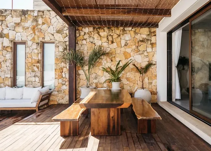 5br Exclusive Beachfront With Pool In Tulum Villa Balcheil